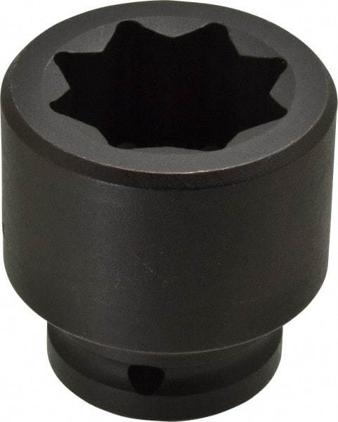 Proto - 3/4" Drive 1-1/4" Standard Impact Socket - 8 Points, 2-3/8" OAL - Eagle Tool & Supply