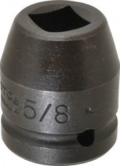 Proto - 3/4" Drive 5/8" Standard Impact Socket - 4 Points, 2" OAL - Eagle Tool & Supply