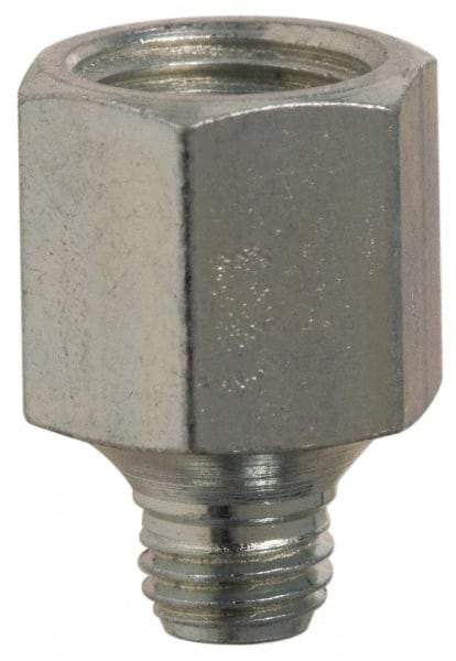 PRO-LUBE - Straight Head Angle, 1/4-28 NPT Steel Grease Fitting Adapter - 1/2" Hex - Eagle Tool & Supply