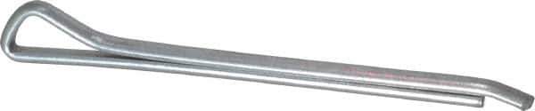 Made in USA - 1/8" Diam x 1-3/4" Long Hammerlock Cotter Pin - Grade 2, Zinc-Plated, Steel - Eagle Tool & Supply