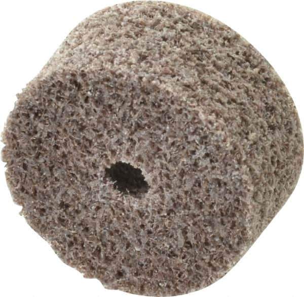 3M - 1" Diam, 1/2" Face Width, 3/16" Center Hole, Medium Grade, Aluminum Oxide Deburring Wheel - Unitized, Hard Density 7 Grade, 35,100 RPM - Eagle Tool & Supply