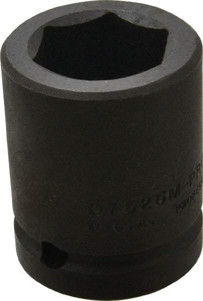 Proto - 3/4" Drive 25mm Standard Impact Socket - 6 Points, 2" OAL - Eagle Tool & Supply