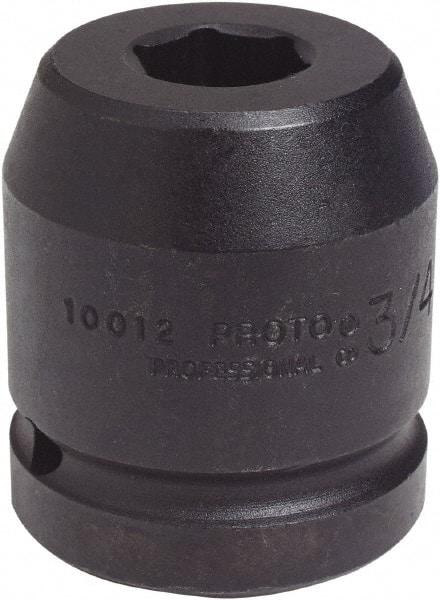 Proto - 1" Drive 1-1/2" Standard Impact Socket - 6 Points, 2-5/8" OAL - Eagle Tool & Supply