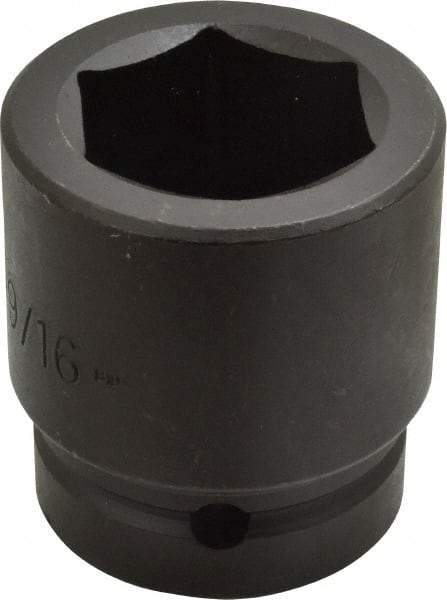 Proto - 1" Drive 1-9/16" Standard Impact Socket - 6 Points, 2-5/8" OAL - Eagle Tool & Supply