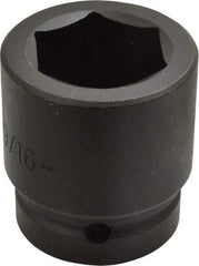 Proto - 1" Drive 1-9/16" Standard Impact Socket - 6 Points, 2-5/8" OAL - Eagle Tool & Supply