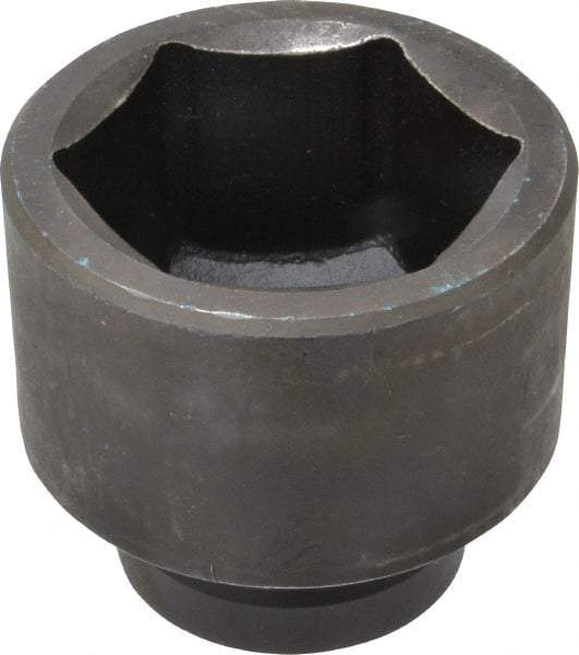 Proto - 1" Drive 2-1/2" Standard Impact Socket - 6 Points, 3-1/2" OAL - Eagle Tool & Supply