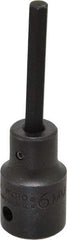 Proto - 1/2" Drive, 6mm Impact Hex Bit Socket - 3-1/4" OAL - Eagle Tool & Supply