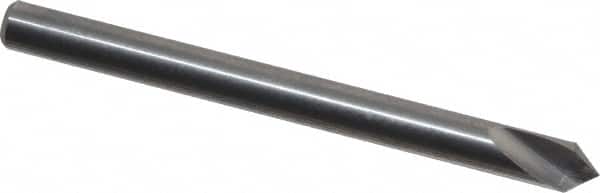 Atrax - 1/8" Head Diam, 1/8" Shank Diam, 1 Flute 82° Solid Carbide Countersink - Eagle Tool & Supply