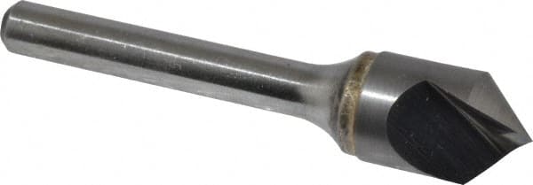 Atrax - 1/2" Head Diam, 1/4" Shank Diam, 1 Flute 90° Solid Carbide Countersink - Eagle Tool & Supply