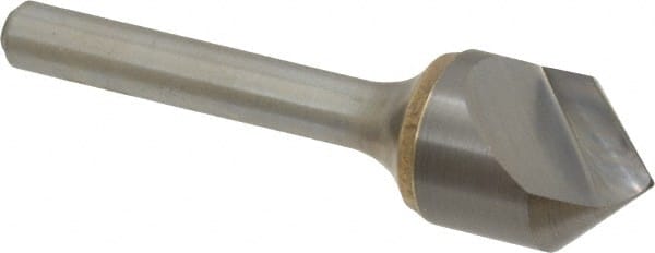 Atrax - 5/8" Head Diam, 1/4" Shank Diam, 1 Flute 90° Solid Carbide Countersink - Eagle Tool & Supply
