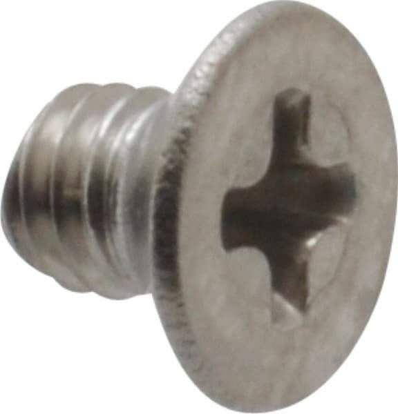 Value Collection - M3x0.50 Metric Coarse, 4mm OAL Phillips Drive Machine Screw - Flat Head, Grade 18-8 & A2 Stainless Steel, Uncoated, Without Washer - Eagle Tool & Supply