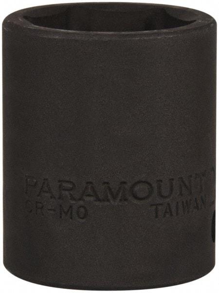 Paramount - 1/2" Drive 25mm Standard Impact Socket - 6 Points, 1-3/4" OAL - Eagle Tool & Supply