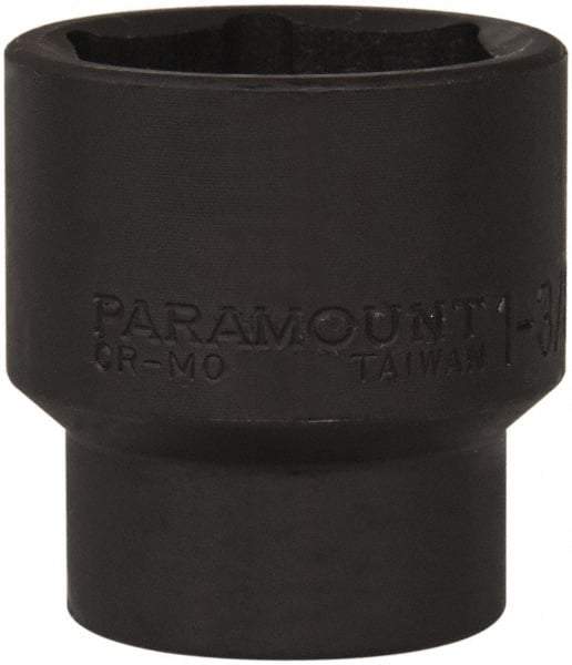 Paramount - 1/2" Drive 1-3/8" Standard Impact Socket - 6 Points, 2" OAL - Eagle Tool & Supply