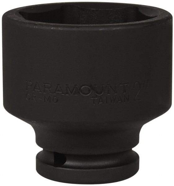 Paramount - 3/4" Drive 2" Standard Impact Socket - 6 Points, 2-11/16" OAL - Eagle Tool & Supply