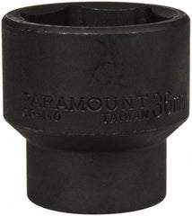 Paramount - 1/2" Drive 36mm Standard Impact Socket - 6 Points, 2" OAL - Eagle Tool & Supply