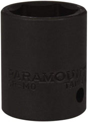 Paramount - 1/2" Drive 22mm Standard Impact Socket - 6 Points, 1-1/2" OAL - Eagle Tool & Supply