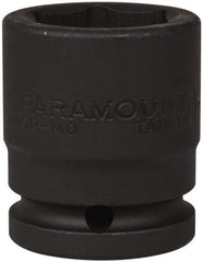 Paramount - 3/4" Drive 1-3/16" Standard Impact Socket - 6 Points, 2-3/32" OAL - Eagle Tool & Supply