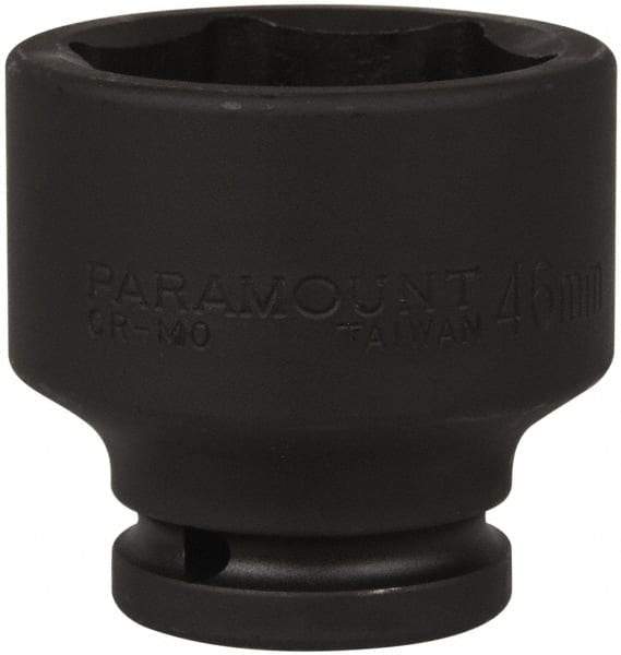 Paramount - 3/4" Drive 46mm Standard Impact Socket - 6 Points, 2-7/16" OAL - Eagle Tool & Supply