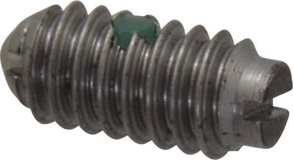 Gibraltar - 1/4-20, 0.125" Ball Diam, 17/32" Body Length, 0.035" Max Ball Reach, Threaded Ball Plunger - Stainless Steel Body, Stainless Steel Ball, 3 Lb Initial End Force, 7 Lb Final End Force, Locking Element - Eagle Tool & Supply