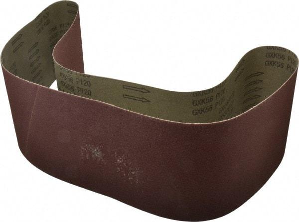 Tru-Maxx - 6" Wide x 60" OAL, 120 Grit, Aluminum Oxide Abrasive Belt - Aluminum Oxide, Fine, Coated - Eagle Tool & Supply