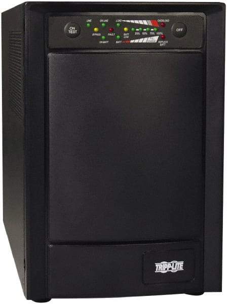 Tripp-Lite - 15 Amp, 750 VA, Tower Mount Online Backup Uninterruptible Power Supply - Backup 4 min with Full Load & 13 min with Half Load, 120 VAC Input & Output, 600 Watt Output, 1 Phases, 6 Outlets - Eagle Tool & Supply
