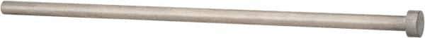 Gibraltar - 21/64" Pin Diam, 9/16" Head Diam x 1/4" Head Height, 10" OAL, Straight Ejector Pin - Steel, 9-3/4" Pin Length - Eagle Tool & Supply
