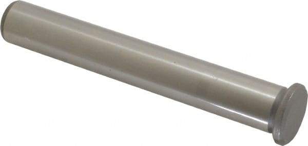 Gibraltar - 0.749" Pin Diam, 5-1/4" OAL, Steel, Die & Mold Leader Pin - 0.999" Head Diam x 3/16" Head Height, +0.0000/-0.0600 OAL Tolerance - Eagle Tool & Supply