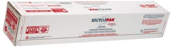 Recyclepak - 48 Inch Long x 8-1/2 Inch Wide x 8-1/2 Inch Deep, Lamp Recycling Box - 30 Piece, T12 or 60 Piece, T8 Capacity, 4 Ft. Box - Eagle Tool & Supply