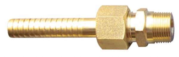SuperKlean - NPT x 5/8" Hose Barb, 3 Piece Mixer Adapter - Brass - Eagle Tool & Supply