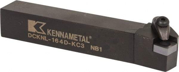 Kennametal - DCKN, Left Hand Cut, 15° Lead Angle, 1" Shank Height x 1" Shank Width, Negative Rake Indexable Turning Toolholder - 6" OAL, CN..42. Insert Compatibility, Series Kenclamp - Eagle Tool & Supply