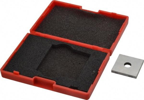 Value Collection - 0.121" Square Steel Gage Block - Accuracy Grade 0, Includes NIST Traceability Certification - Eagle Tool & Supply