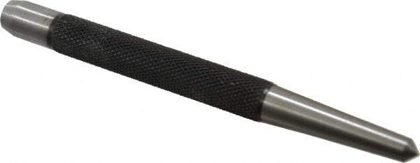 Starrett - 1/4" Center Punch - 5" OAL, Steel - Eagle Tool & Supply