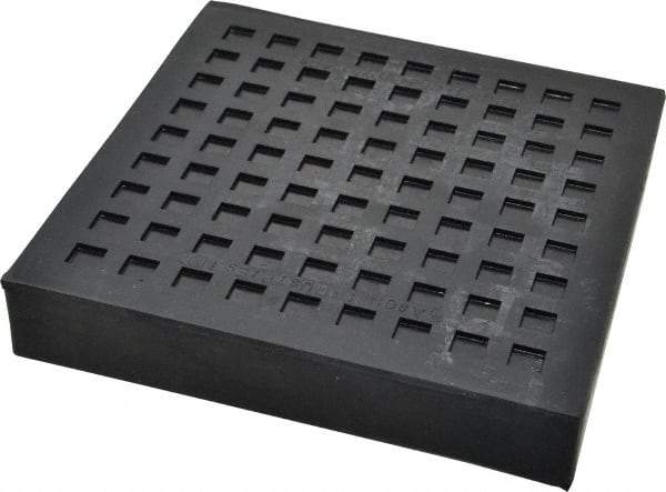 Mason Ind. - 6" Long x 6" Wide x 1" Thick, Rubber, Machinery Leveling Pad & Mat - 7,900 Lb Max Load - Eagle Tool & Supply