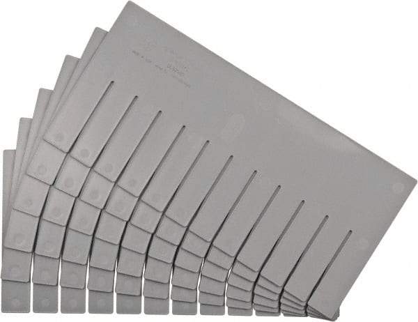 Quantum Storage - 16-1/2" Wide x 8" High, Gray Bin Divider - Use with DG92080 - Eagle Tool & Supply