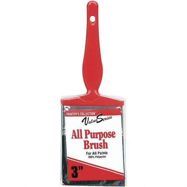 Rubberset - 3" Flat Synthetic Trim Brush - Plastic Thin Kaiser Handle - Eagle Tool & Supply
