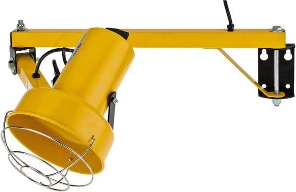 Fostoria - 40 Inch, Pivot, Bracket Mounted, Incandescent, Yellow, Dock Light - 300 Watt, 120 Volt, Nonmagnifying - Eagle Tool & Supply