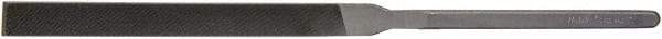 Grobet - 8-1/2" Needle Precision Swiss Pattern Hand File - 3/8" Width Diam x 1/8" Thick, Handle - Eagle Tool & Supply