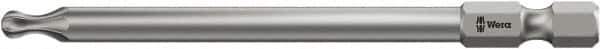 Wera - T25 Torx Bit - 1/4" Hex Drive, 3-1/2" OAL - Eagle Tool & Supply