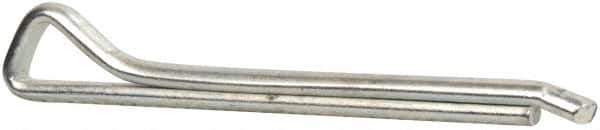 Made in USA - 1/4" Diam x 2-1/2" Long Hammerlock Cotter Pin - Grade 2, Zinc-Plated, Steel - Eagle Tool & Supply