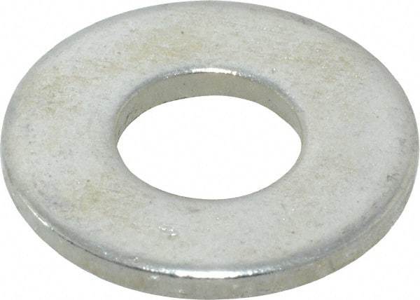 Value Collection - 3/8" Screw, Steel USS Flat Washer - 7/16" ID x 1" OD, 0.0781" Thick, Zinc-Plated Finish - Eagle Tool & Supply