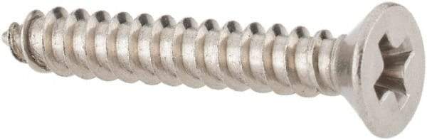 Value Collection - #4 Flat Head Phillips Sheet Metal Screw - Stainless Steel, 3/4" OAL, Grade 18-8 - Eagle Tool & Supply