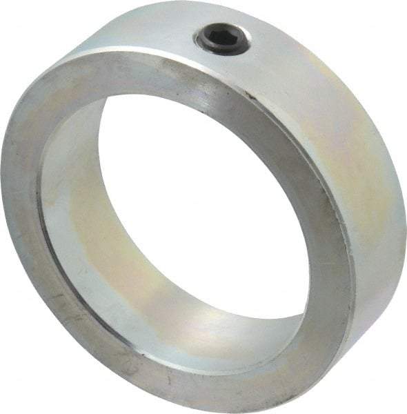 Climax Metal Products - 3" Bore, Steel, Set Screw Shaft Collar - 4" Outside Diam, 1-1/8" Wide - Eagle Tool & Supply
