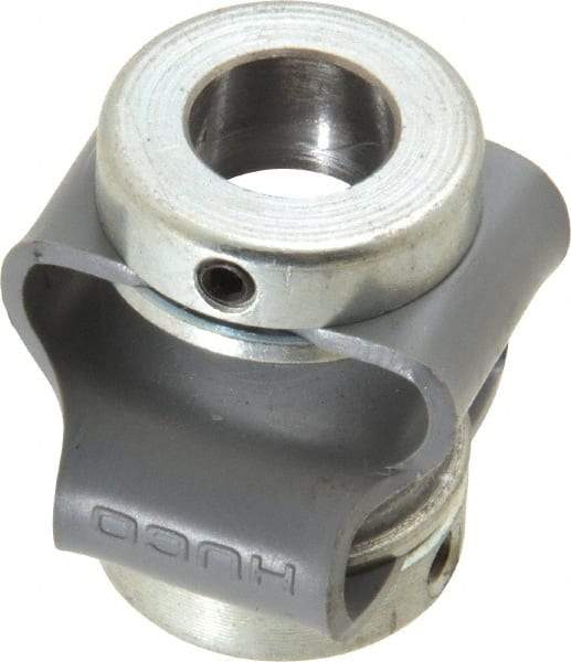 Huco - 3/8" Max Bore Diam, Flexible Flex P Double Loop Coupling - 27mm OD, Polyurethane - Eagle Tool & Supply