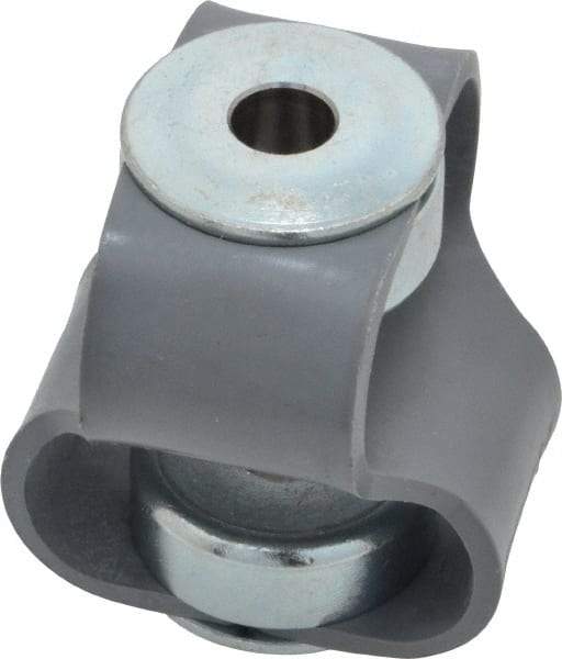 Huco - 5/16" Max Bore Diam, Flexible Flex P Double Loop Coupling - 48mm OD, Polyurethane - Eagle Tool & Supply