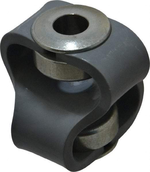 Huco - 1/2" Max Bore Diam, Flexible Flex P Double Loop Coupling - 56mm OD, Polyurethane - Eagle Tool & Supply