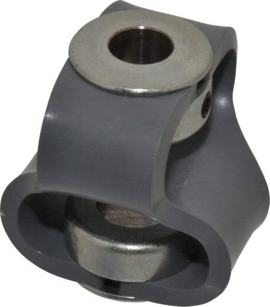 Huco - 5/8" Max Bore Diam, Flexible Flex P Double Loop Coupling - 56mm OD, Polyurethane - Eagle Tool & Supply