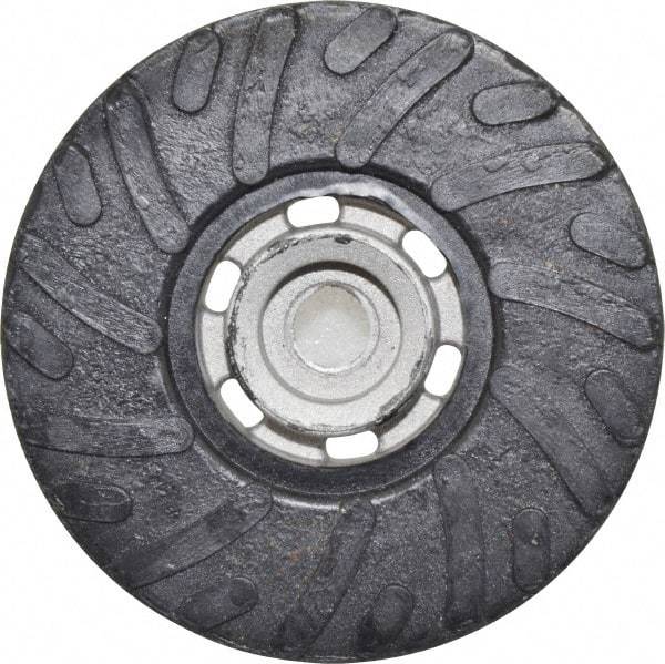 Made in USA - 4-1/2" Diam Disc Backing Ribbed Backing Pad - Firm Density, 13,000 RPM - Eagle Tool & Supply