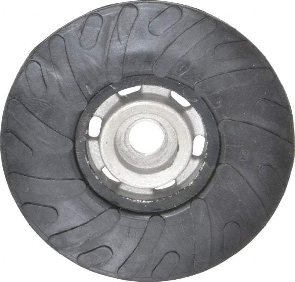 Made in USA - 4-1/2" Diam Disc Backing Ribbed Backing Pad - Medium Density, 13,000 RPM - Eagle Tool & Supply