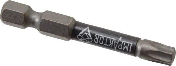 Wera - T30 Torx Bit - 1/4" Hex Drive, 2" OAL - Eagle Tool & Supply