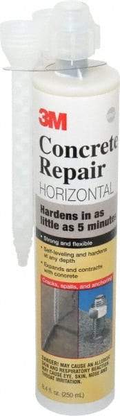 3M - 8.4 oz Cartridge Gray Urethane Filler/Repair Caulk - -60 to 250°F Operating Temp, 4 min Tack Free Dry Time, 1 hr Full Cure Time, Series 600 - Eagle Tool & Supply